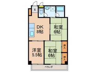 上新庄ハイツの物件間取画像